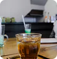 Americano con hielo